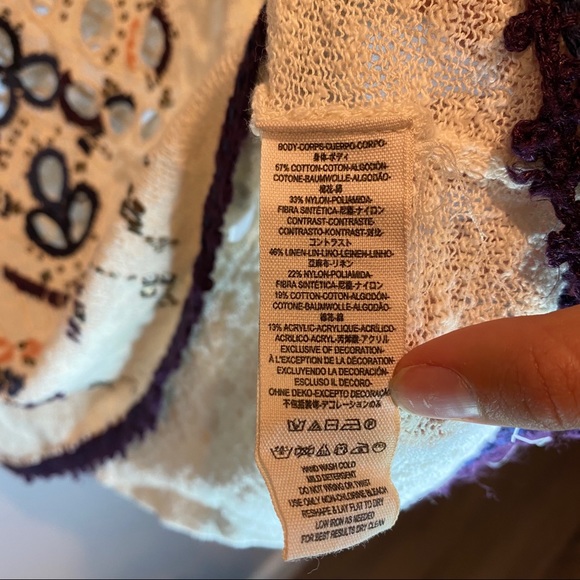 Free People Crochet Embellished Tank - Picture 4 of 5